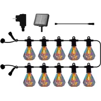 Sirius LED lichtketting Marcus, transparant, startset, 3 m, op zonne-energie/met Marcus, wit / opaal, Kunststof