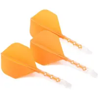 Cuesoul - ROST T19 Integrated Dart Flights - Standard Shape - Clear Orange