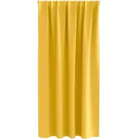 vidaXL Blackout Gordijnen met Ringen 2 st Mosterdgeel 175 x 140 cm