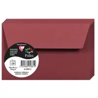 Clairefontaine Stuifmeel van enveloppe 90x140 mm, bordeaux