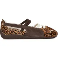 Puma Ballerina met riempjes 'Speedcat Wild' chocoladebruin / lichtbruin