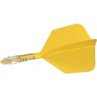 Cuesoul ROST T19 Integrated Dart Flights Big Wing Carbon Yellow - Dart Flights