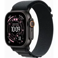 Apple Watch Ultra 3 2025 5G zwarte titanium kast met Alpine Loop M