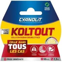 FP Dubbelzijdige tape - - Koltout XXL tape - 2,5 x 49 mm - Hoge kleefkracht - Discreet en sterk