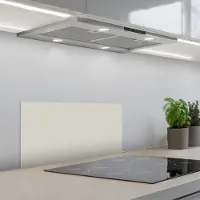KitchenYeah Spatscherm 70x30 cm - Zelfklevende achterwand Grijs - Licht - Herfst - Keuken muurbeschermer - Spatwand fornuis