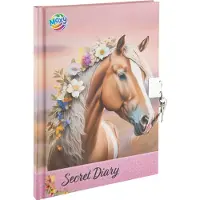 Creative Craft Group Dagboek Paarden voor Kinderen met slotje - A5 - 60 Pagina's - Paarden Dagboek voor Meisjes