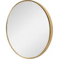 En.casa Spiegel Modugno hangend rond Ø50cm goudkleurig