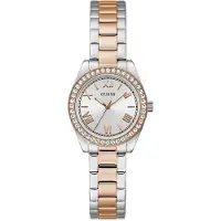 GUESS Analoog horloge 'Mini Luna' rose-goud / zwart / zilver