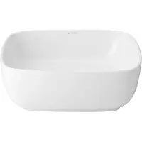 UPTREND Keramische waskom vierkant wit 40x40x14 cm opbouw Harmony
