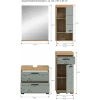Furnilux Scout badkamercombinatie salie mdf tz artisan nb