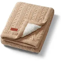 PurePower 1657 – Warme katoen­deken met sherpa voering – 75×100 cm – Herfst & winter – 0m+