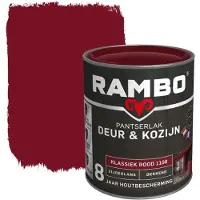 Rambo Pantserlak Deur en Kozijn Klassiek Rood 0.75L
