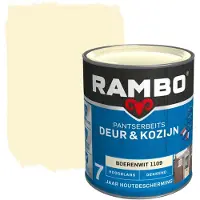 Rambo Pantserbeits Deur &amp; Kozijn Dekkend Boerenwit 0.75L