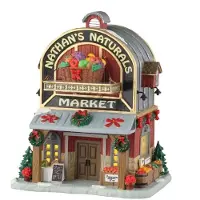 Lemax Nathan's Naturals Market 16x21x27 cm Kerstdorp