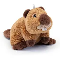 Trudi Pluche - - Model 68989 Sweet Collection - Bever - Mini sleutelhanger - 11,5x7,5x8 cm