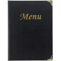 Security Plus menukaart Basic ft A4, zwart