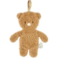 Nattou TEDDY Baby Fopspeenhouder - 26 cm - Beer doudou als speenhouder - Baby Cadeau - Beige