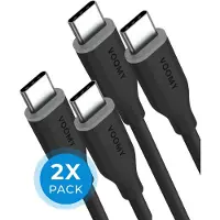 Voomy Connect C610 - 60W USB-C Kabel 1M Zwart 2 St.