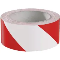 Ampere Traffic vloertape Standard - rood wit | 5 cm breed