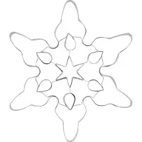 Nordwik koekjesvorm sneeuwvlok Medium