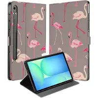 B2Ctelecom Samsung Galaxy Tab S10 FE | Tab S9 FE Book Case Hoesje met Standaard Flamingo