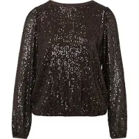 Comma Blouse donkerbruin