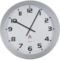 Alba horloge murale ronde geante diam 60 cm - coloris gris metal