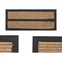 Arte Regal Smalle Deurmat Kokos - Deurmat voor Binnen en Buiten - Klassiek/Modern - Kokosmat - 60x25 cm
