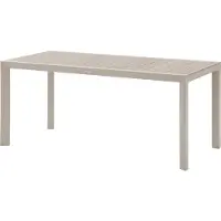 Hespéride Tuintafel voor 6 personen van aluminium met houtlook ÉVASION