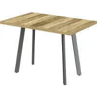 Vicco Eettafel Tisko, Eiken rustiek/Grijs, 120-160 x 80 cm met uitschuifbaar tafelblad