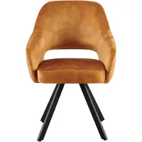 Benoa Eetkamerstoel Emilie Adore 15 Cognac - eetkamerstoelen set van 2