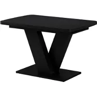 Vicco Eettafel Fenaro, Zwart, 120-160 x 80 cm uitschuifbaar