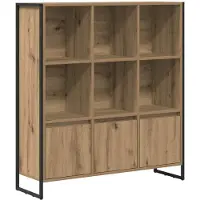 vidaXL Boekenkast 99,5 x 30 x 108 cm Bewerkt hout Ambachtelijk Eiken