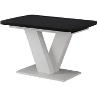 Vicco Eettafel Fenaro, Zwart/Wit, 120-160 x 80 cm uitschuifbaar