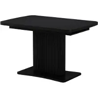 Vicco Eettafel Fenaro, Zwart, 120-160 x 80 cm uitschuifbaar