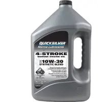 Quicksilver Boats 4 Stroke Fcw 10w30 Synthetic Blend Marine Oil Engine 4l 3 Units Grijs