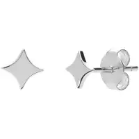 Lucardi Oorbellen 'Stern' zilver