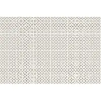 Wallfluent Tegelstickers - Zeshoekige Motieven In Een Raster Stickers Voor Tegels - Set van 24 stuks 20 x 20 cm - Beige Tegelstickers Keuken - Achtergronden En Patronen Badkamer Tegelstickers