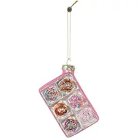 House Vitamin Christmas decoration christmas hanger donut package multi color glass -