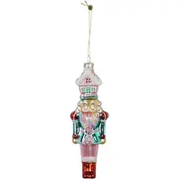 House Vitamin Christmas decoration christmas hanger nutcracker with candyhouse white/