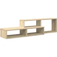 vidaXL Wand TV Stand 120 x 25 x 28,5 cm Bewerkt hout