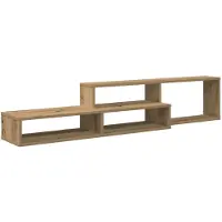 vidaXL Wand TV Stand 150 x 25 x 28,5 cm Bewerkt hout