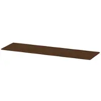 Ink Topdeck 45 Topblad T.b.v. Onderkast - 160x45x1,6cm - MFC - Warm Walnoot - Badkamermeubels, Wastafelbladen - 8718835393328