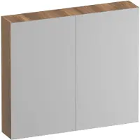 Brauer Impress Spiegelkast 80x70cm MFC 2 Deuren - Honey - Spiegels, Spiegelkasten - 8720724558107