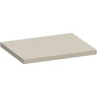 Brauer Ocean Medium Topblad 59,6x46cm - MDF - Mat Beige - Badkamermeubels, Wastafelbladen - 8720724560926