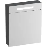 Brauer Promise Spiegelkast 59x70cm MFC 1 Deur Met Directe LED Verlichting Boven - Linksdraaiend - Timber Grey - Spiegels, Spiegelkasten - 8720724559531