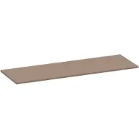 Brauer Ocean Slim Topblad 139,4x46cm - MDF - Mat Mokka - Badkamermeubels, Wastafelbladen - 8720724560018