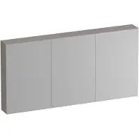 Brauer Impress Spiegelkast 139x70cm MFC 3 Deuren - Timber Greige - Spiegels, Spiegelkasten - 8720724557896