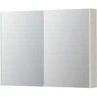 Ink Concept R SPK2 Spiegelkast 2 Deuren - 100x74cm - Mat Wit - Spiegels, Spiegelkasten - 8718835663056