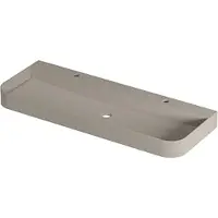 Ink Concept R Duomo Wastafel Centraal Polystone - 2 Kraangaten - 120x45cm - Mat Creme Cotton - 8718835409869 - Rechthoekig - Wastafels,